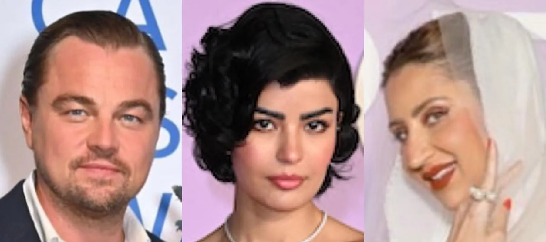 ليوناردو دي كابريو وميلا الزهراني وأروى العماري في عرض Green Carpet Fashion Awards