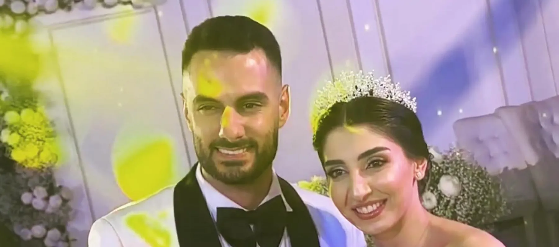 يعقوب شاهين وعروسته ساندرا - صورة من إنستقرام