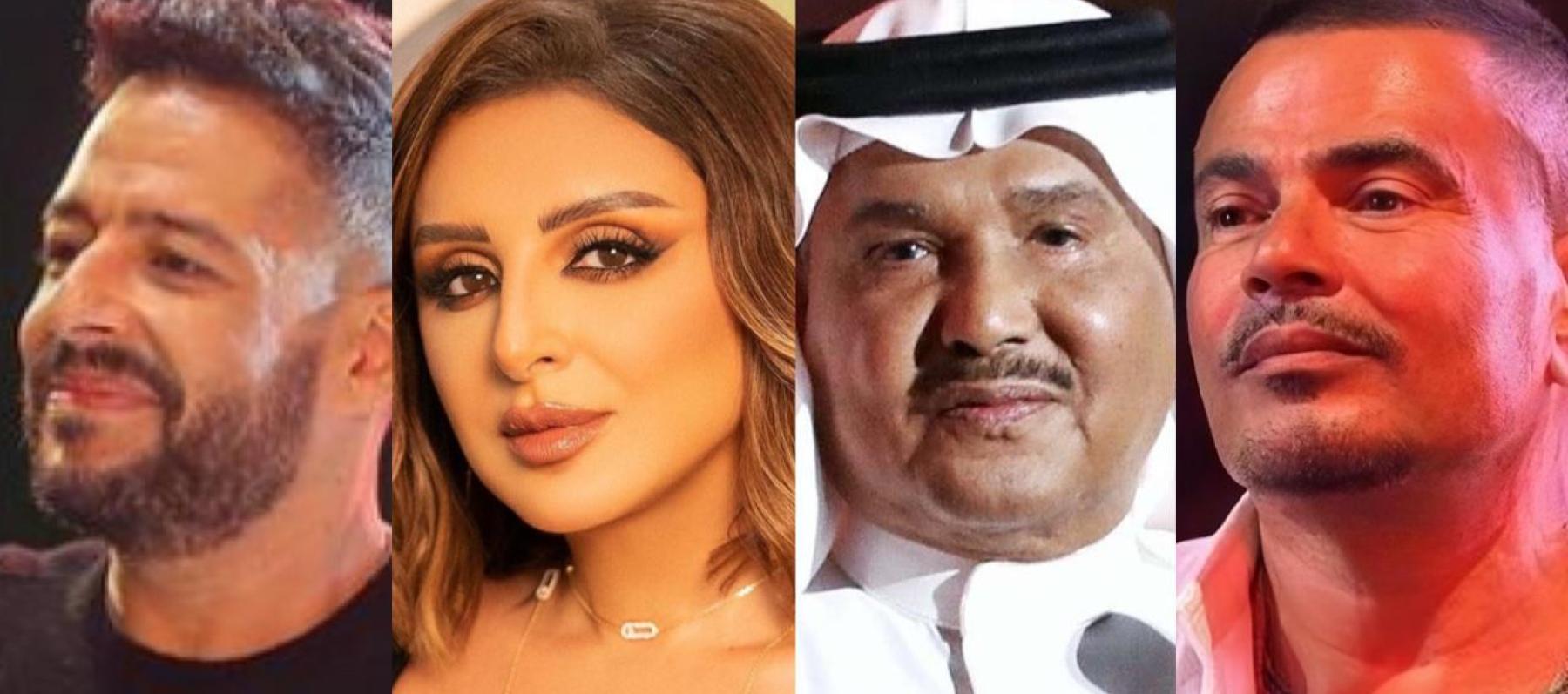 عمرو دياب ومحمد عبدو وأنغام ومحمد حماقي - إنستغرام