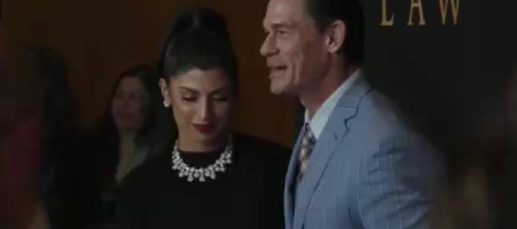 جون سينا و زوجته شاي شارياتزاده  - صورة مأخوذة من فيديو