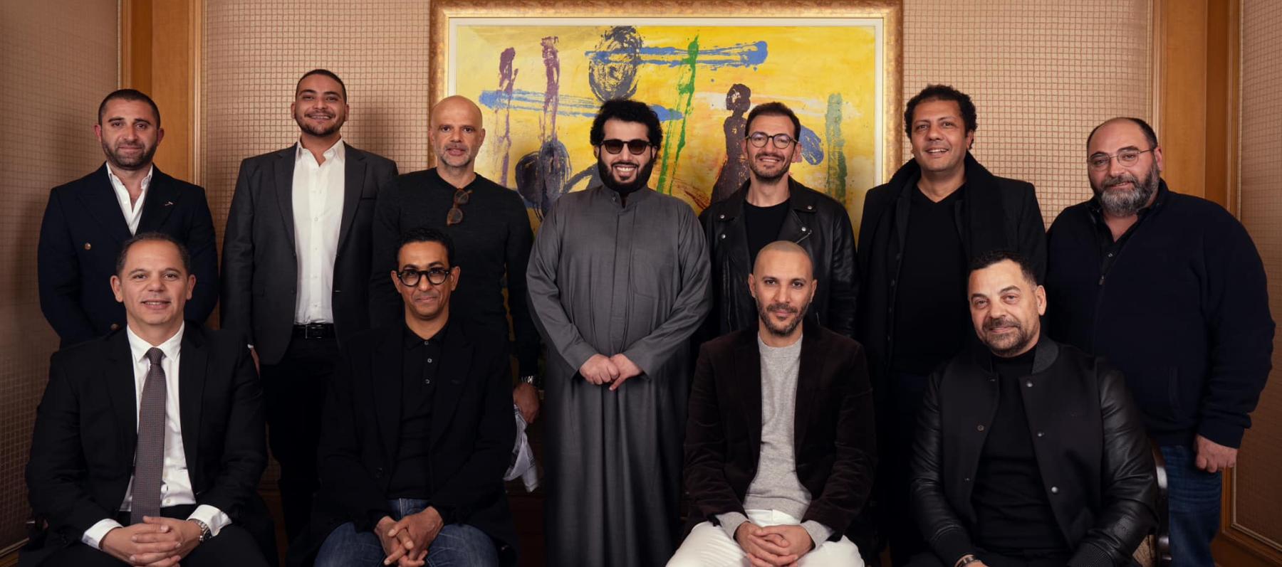 تركي آل الشيخ يلتقي بمخرجين في القاهرة