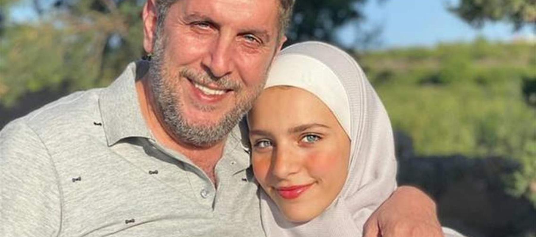 ماسة محمد قنوع مع والدها الراحل - صورة من السوشيال ميديا