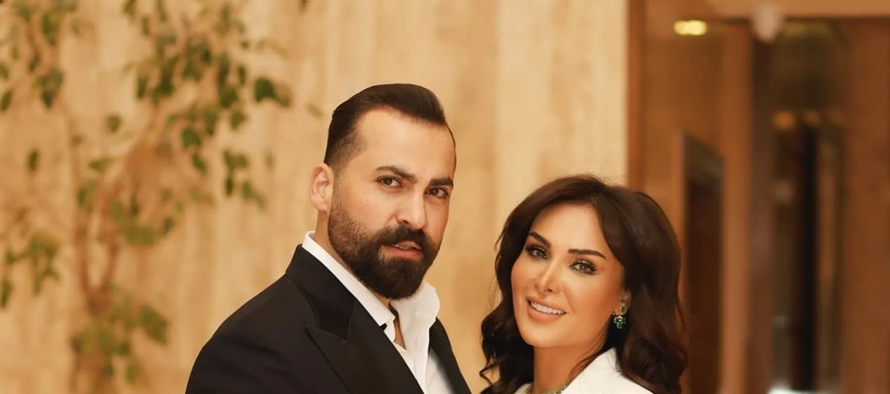 مهيار خضور وزوجته قمر خلف
