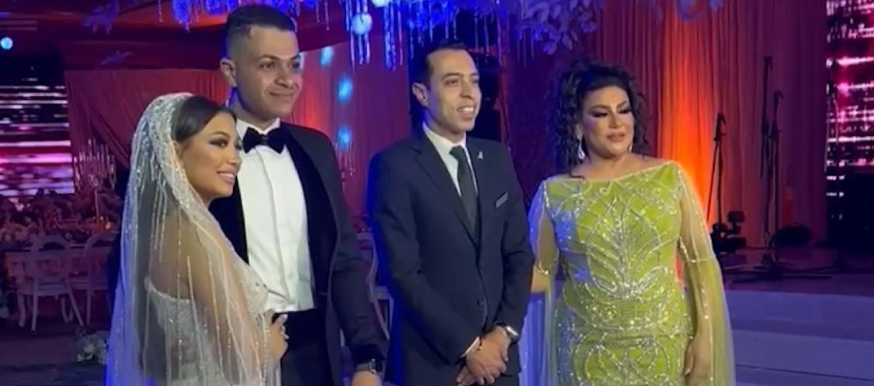 بدرية طلبة في حفل زفاف إبنتها سلمى