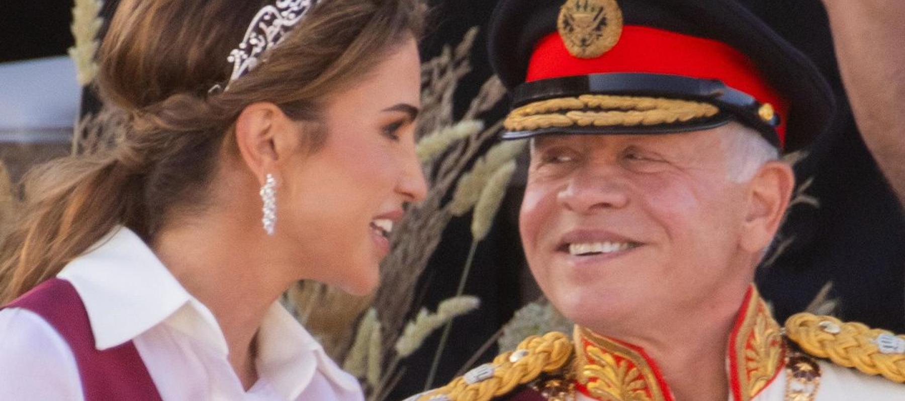 الملكة رانيا والملك عبد الله الثاني - صورة معدلة