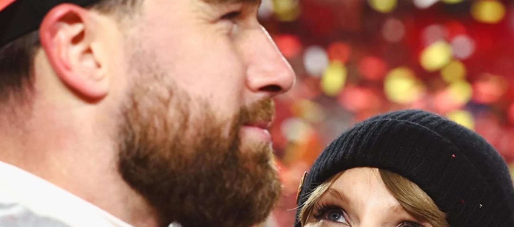 تايلور سويفت و ترافيس كيلسي - صورة من انستقرام Kansas City Chiefs
