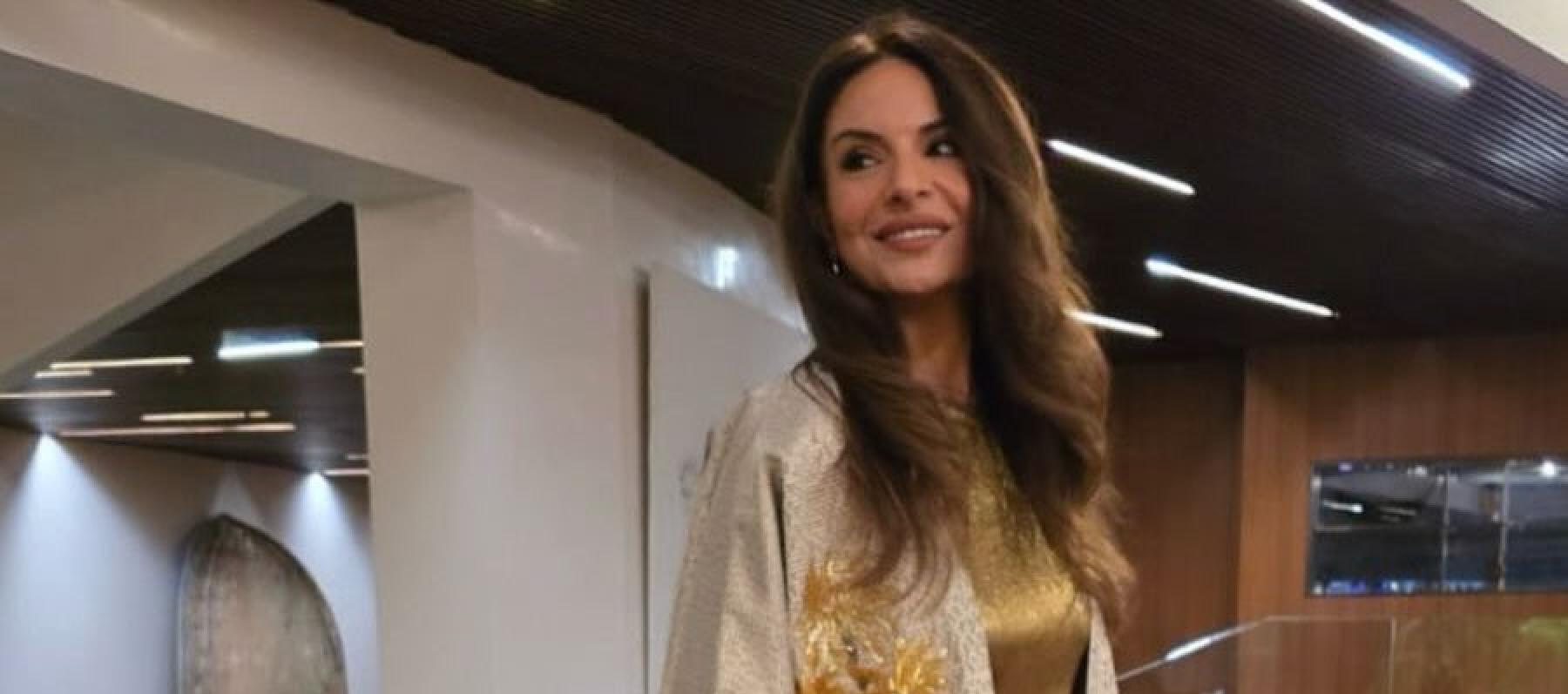 هيلدا خليفة تتألق بقفطان شرقي فاخر في سحور رمضاني