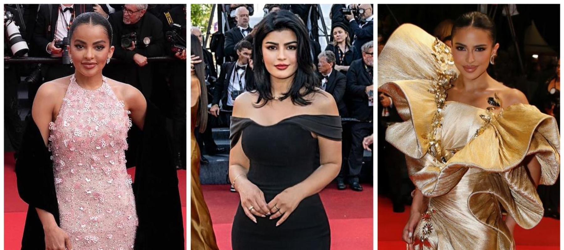 سعوديات في مهرجان كان السينمائي فرضن حضورهن باطلالات لافتة