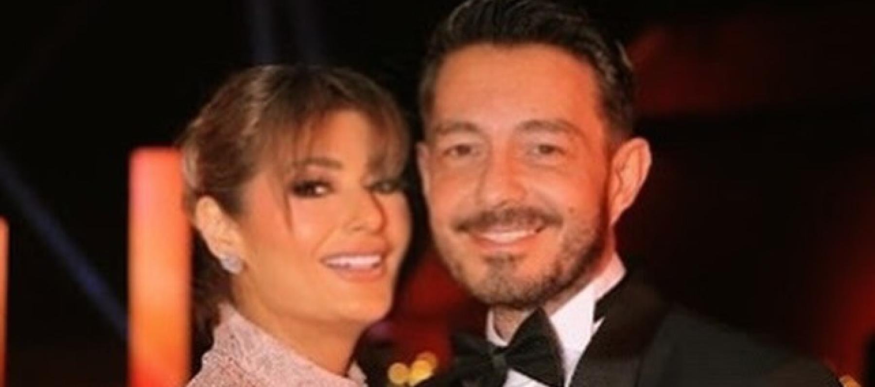أحمد زاهر وزوجته هدى