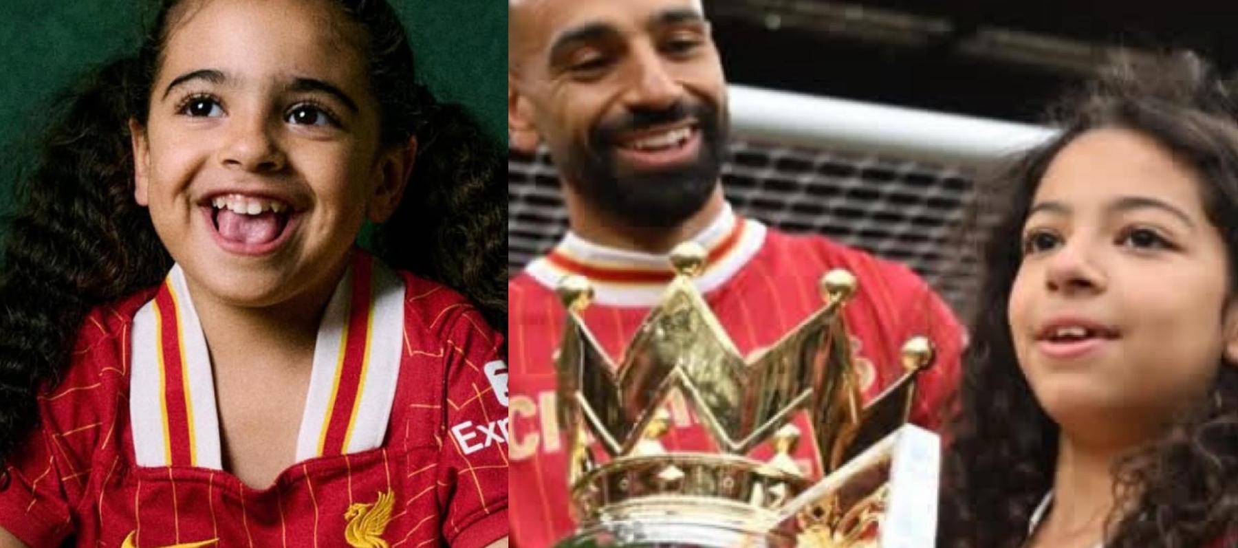 محمد صلاح مع بناته مكة وكيان - إنستغرام
