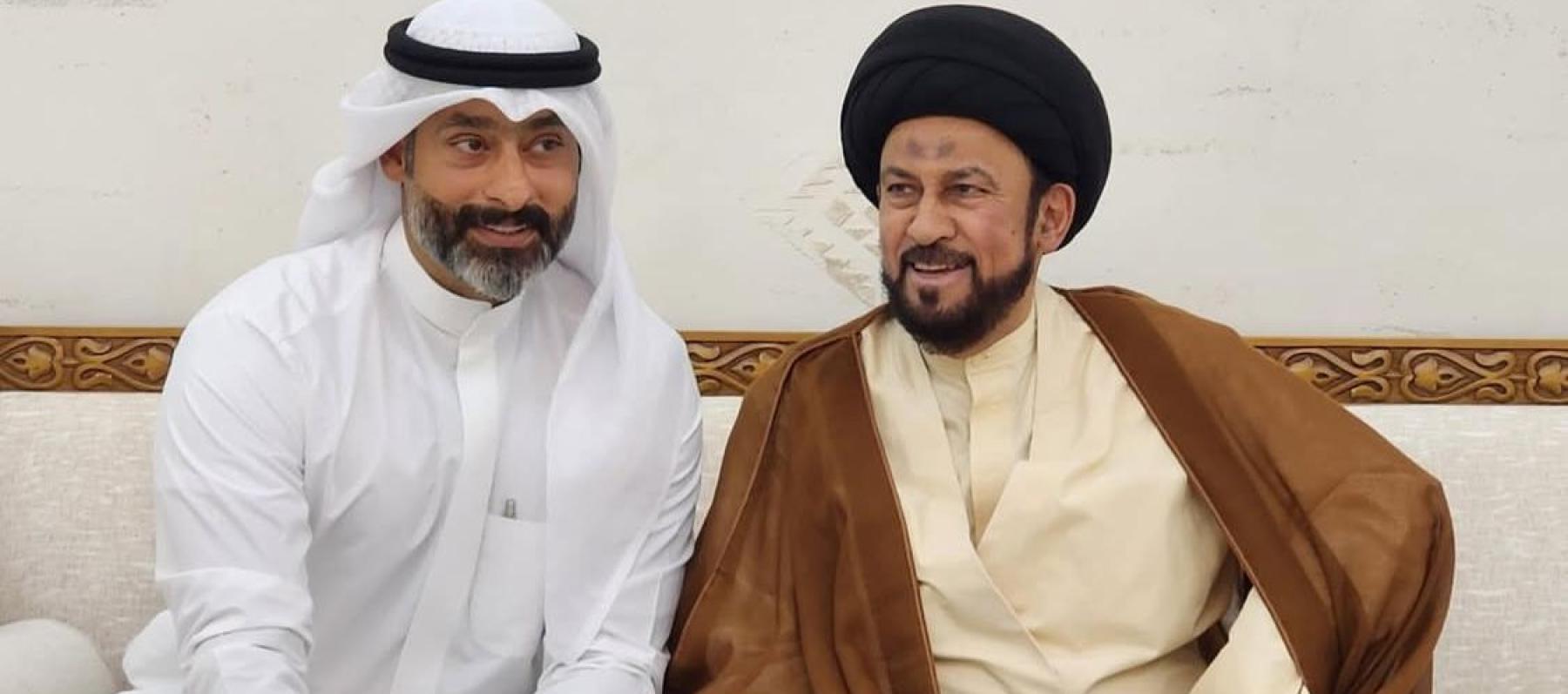 حسين المهدي في عقد قرانه