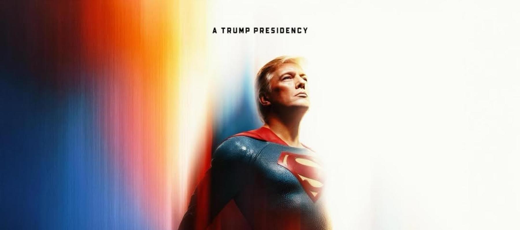 دونالد ترامب بزيّ Superman..والجمهور يسأل: أين لائحة إبستين؟
