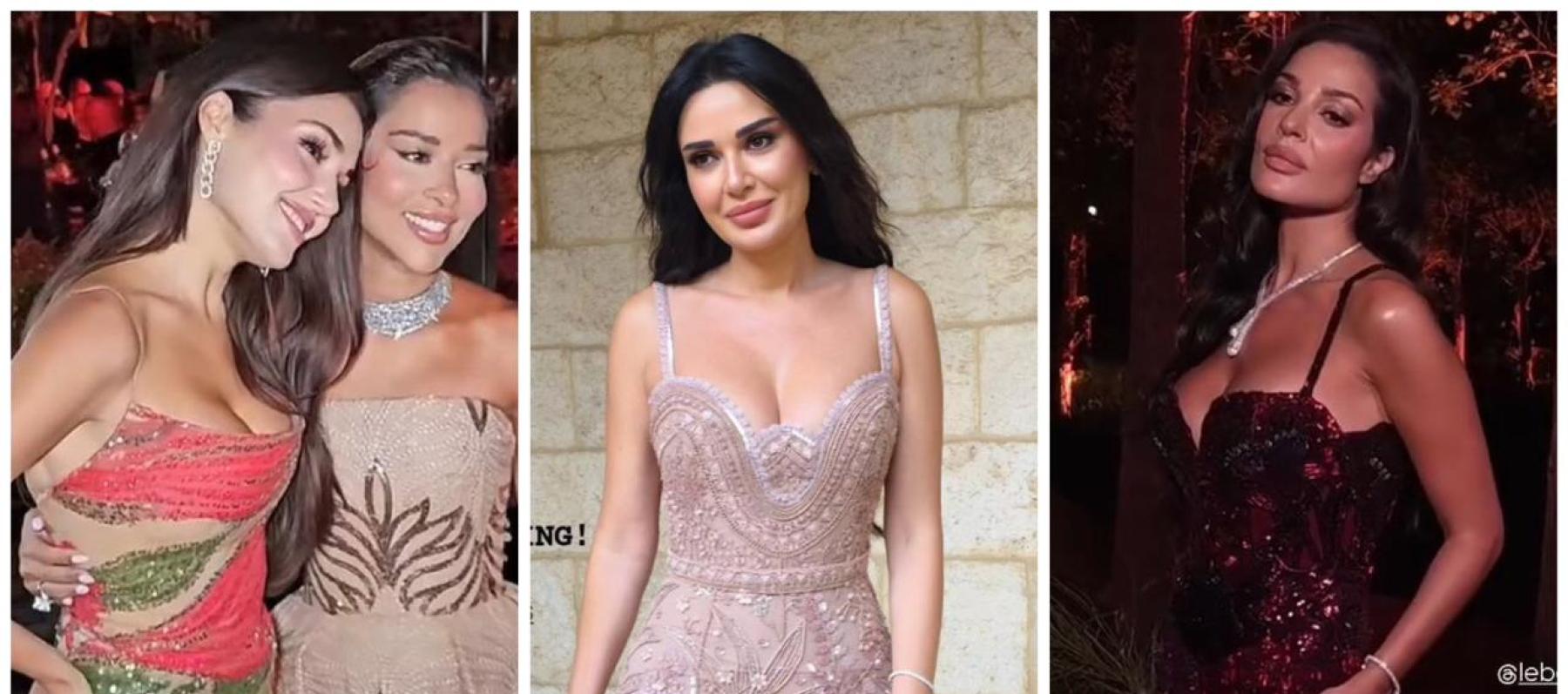 اطلالات المشاهير في حفل زفاف سيليو صعب من بلقيس الى هاندا أرتشيل