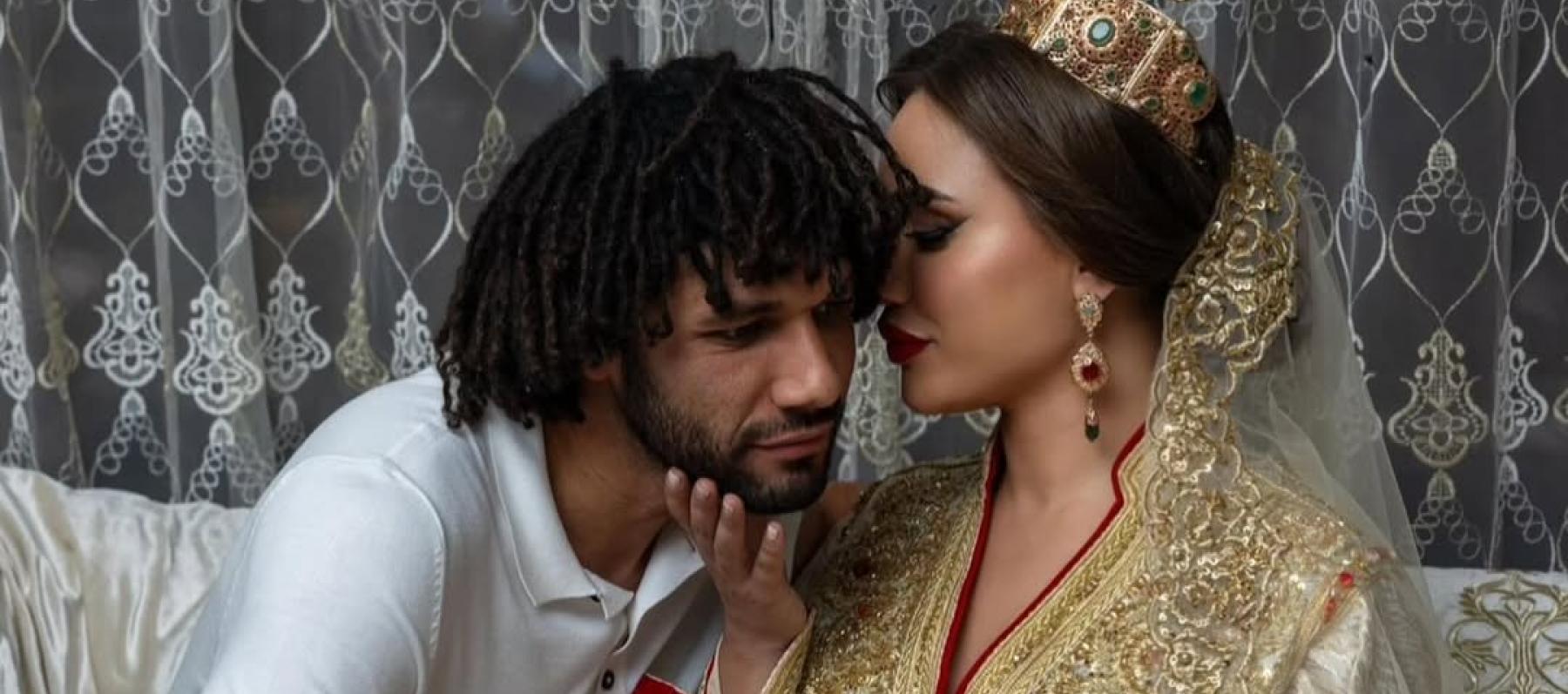 محمد النني وزوجته حنان