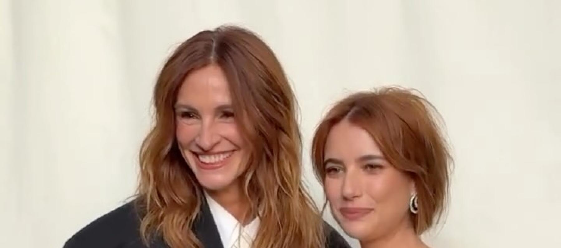 جوليا روبرتس وإيما روبرتس تتألقان بالأسود من توقيع Jacquemus 
