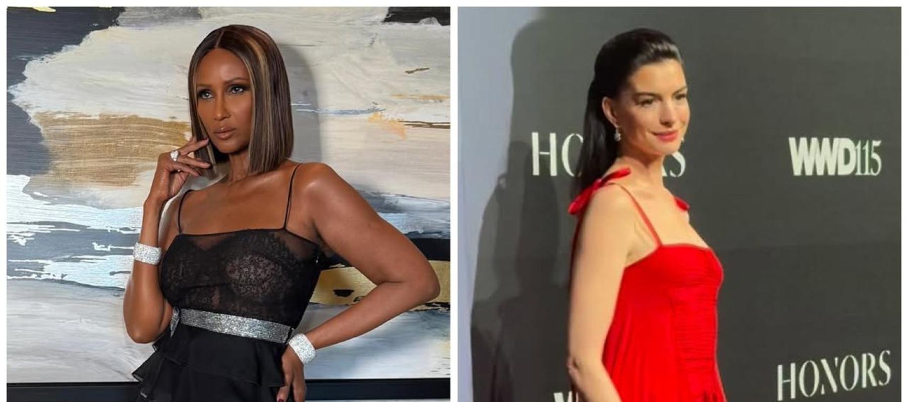 أناقة آن هاثاواي وايمان في حفل WWD Honors 2025