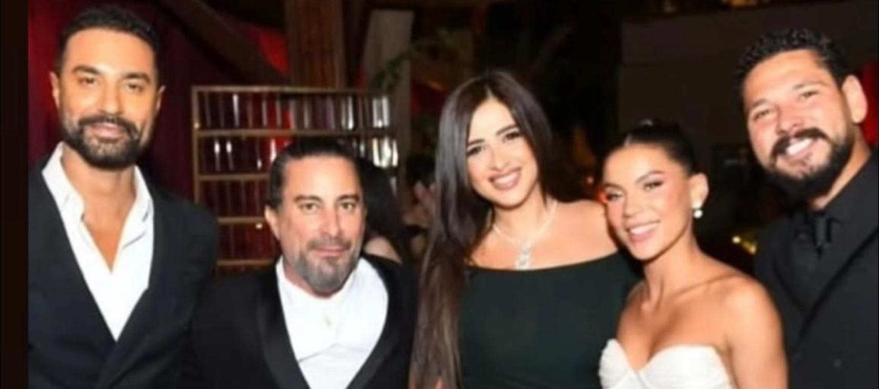 ياسمين عبدالعزيز و كريم فهمي وغيرهم من حفل زفاف هادي الباجوري