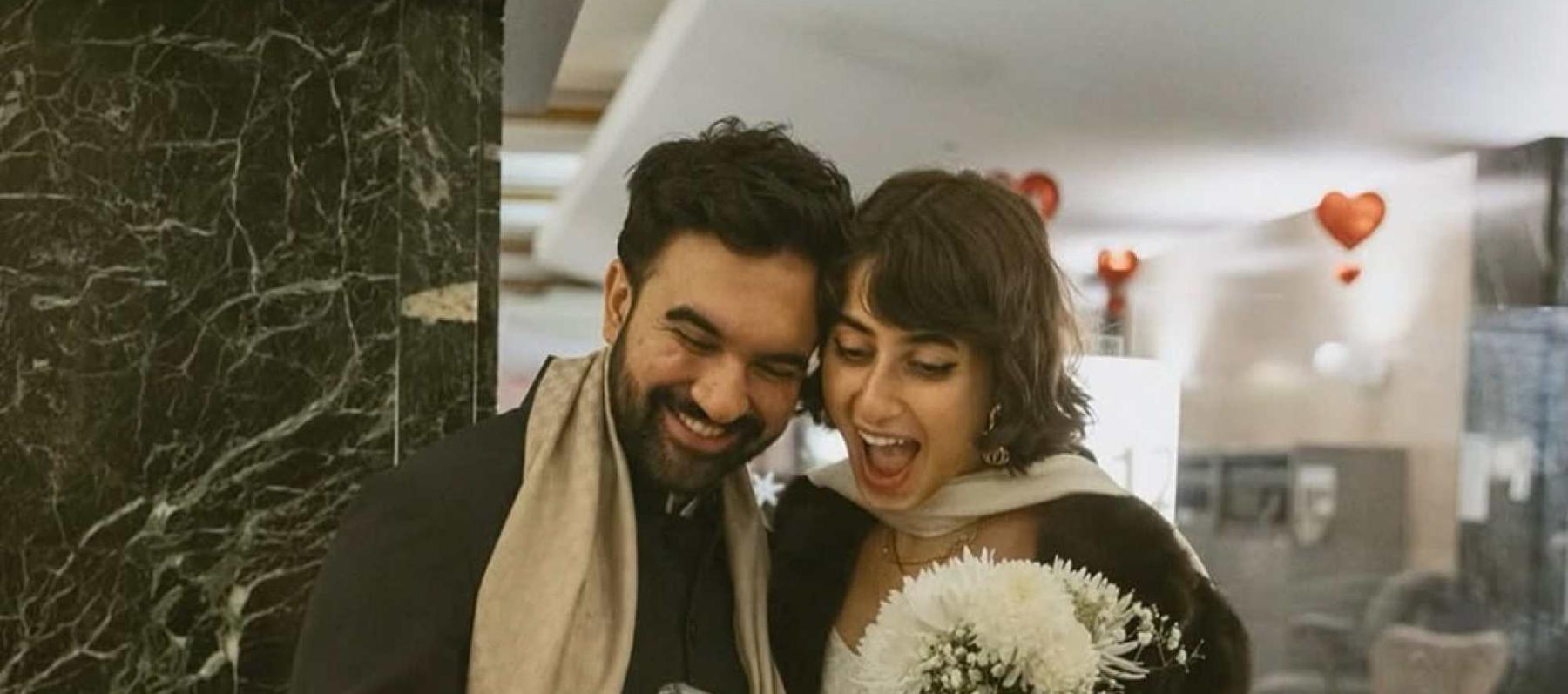  زهران ممداني وزوجته راما دواجي