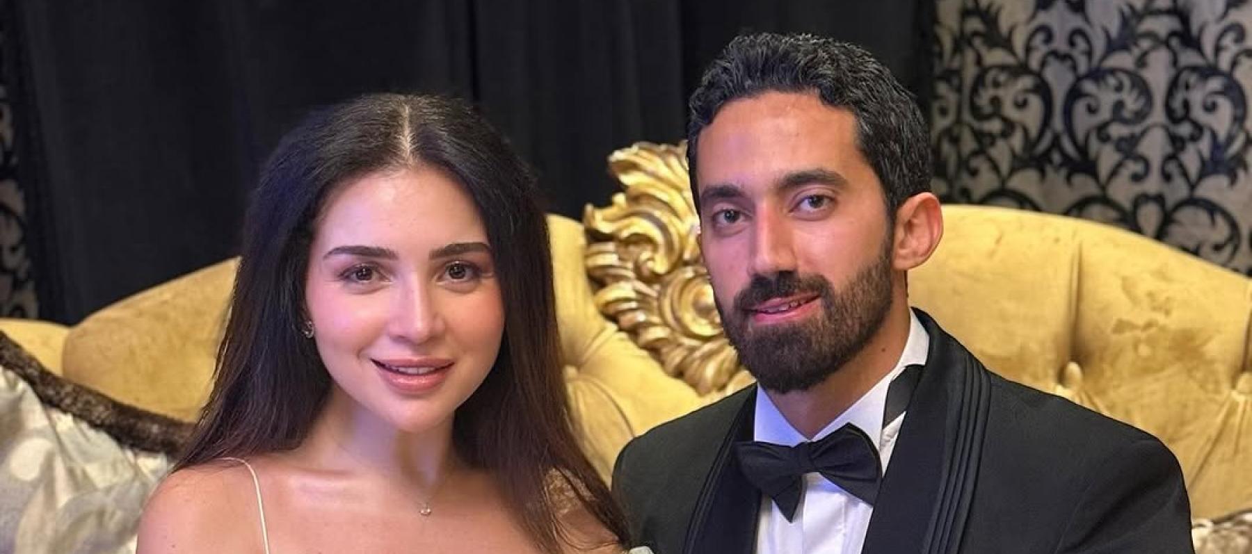 مي عز الدين وعريسها