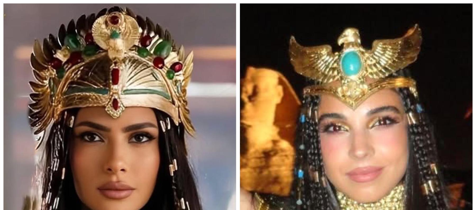 نجوم الفن بالزي الفرعوني في افتتاح المتحف المصري الكبير