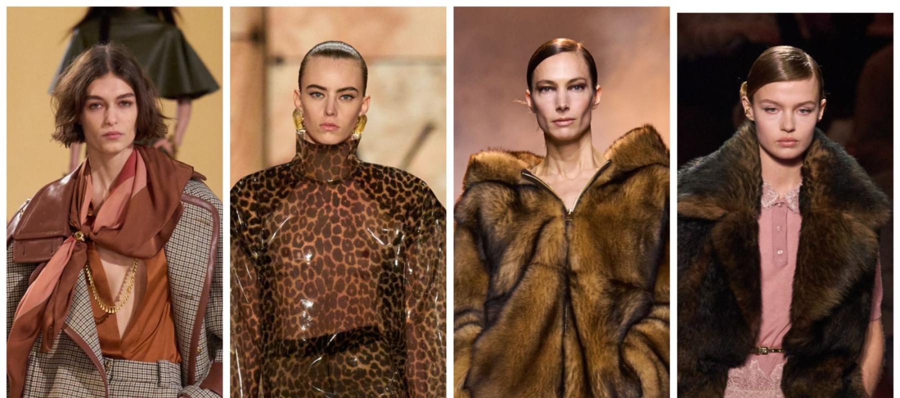 من اليمين الى اليسار: فندي، ايلي صعب، سان لوران، زيمرمان