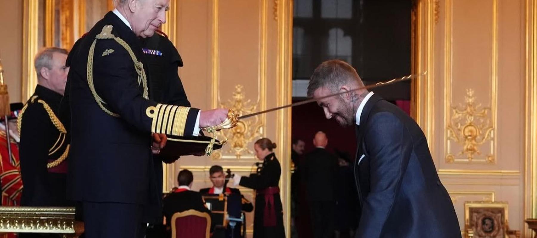 ديفيد بيكهام والملك تشارلز - إنستغرام