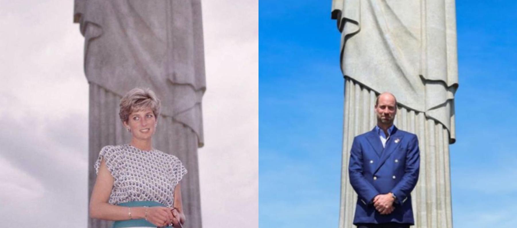 الأمير ويليام والأميرة ديانا - صورة مركبة من إنستغرام وإكس