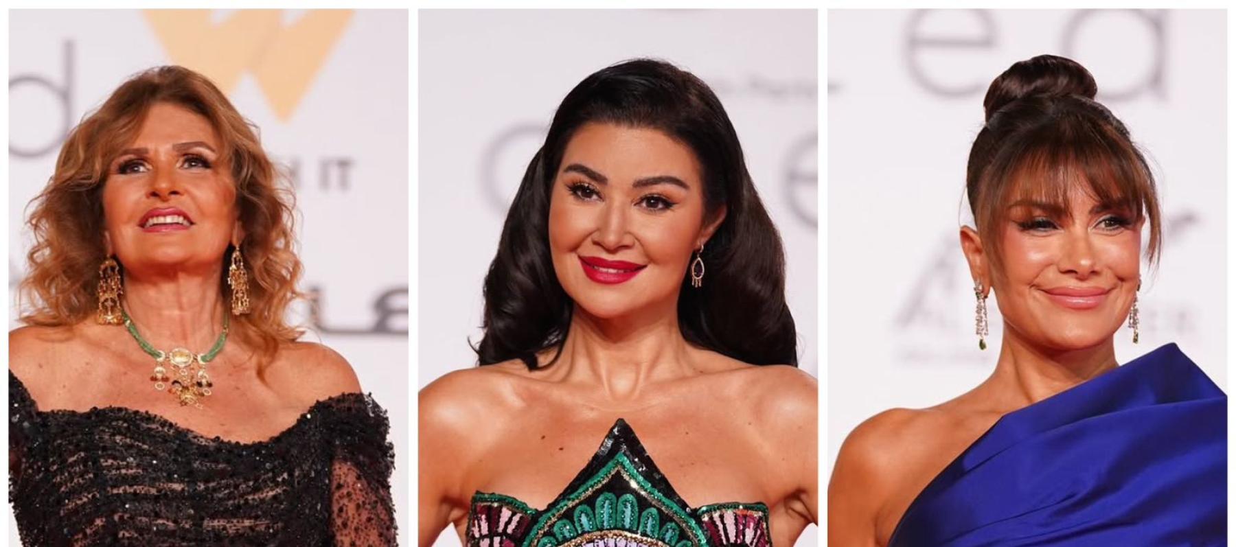 فساتين النجمات على السجادة الحمراء بمهرجان القاهرة السينمائي