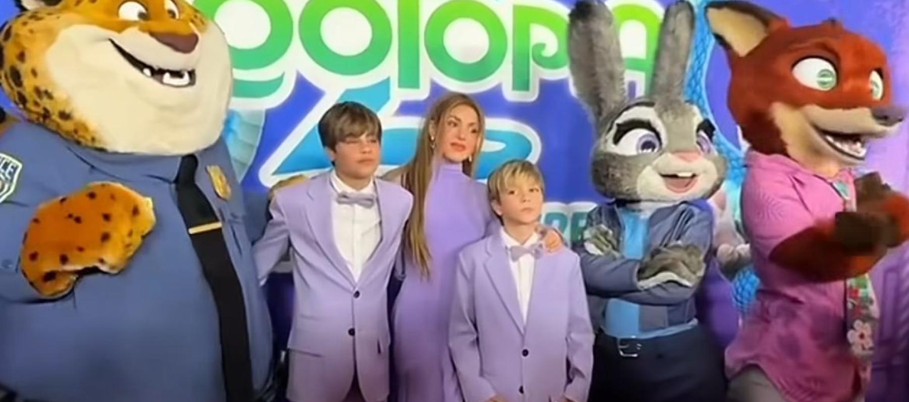 شاكيرا وأولادها ميلان وساشا - إنستغرام