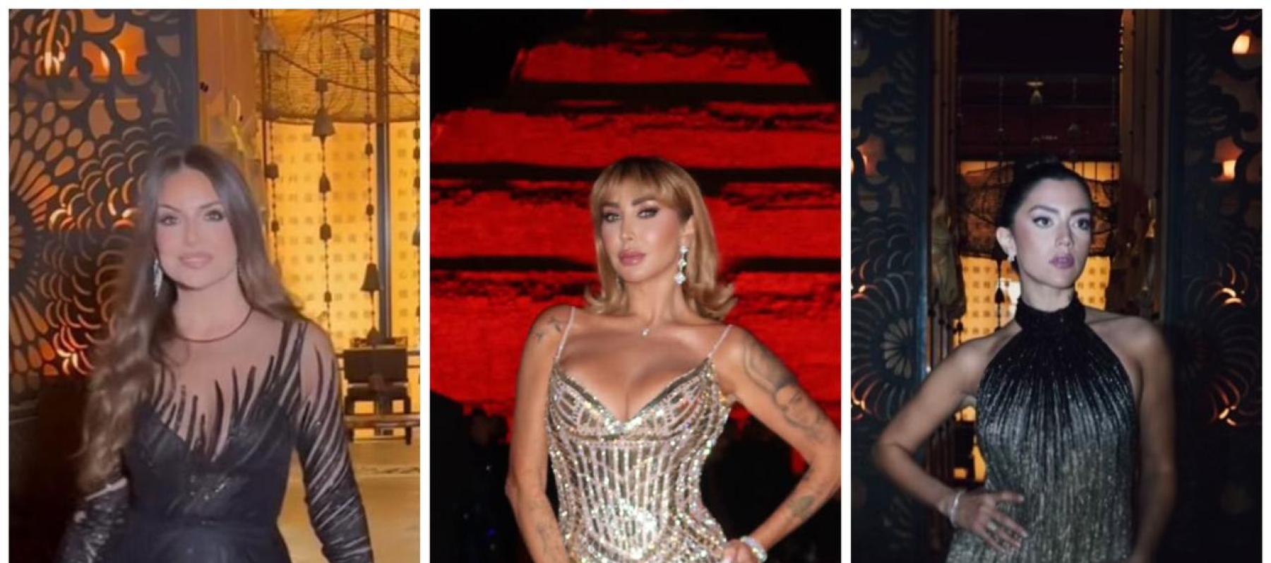 موضة الترتر والتطريز تتصدران إطلالات النجوم بسقارة مصر