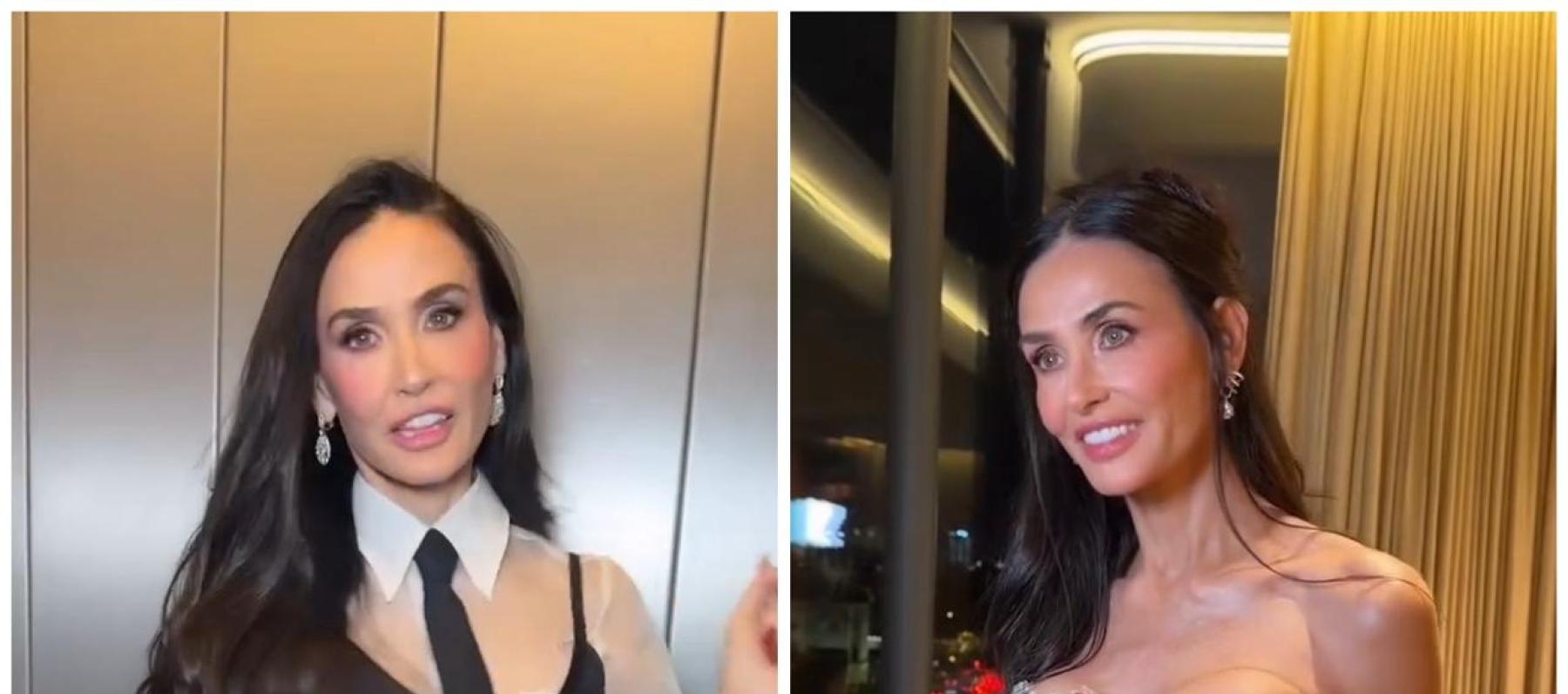 ديمي مور تجمع بين القصّات الحادة والرومانسية في جولة Landman