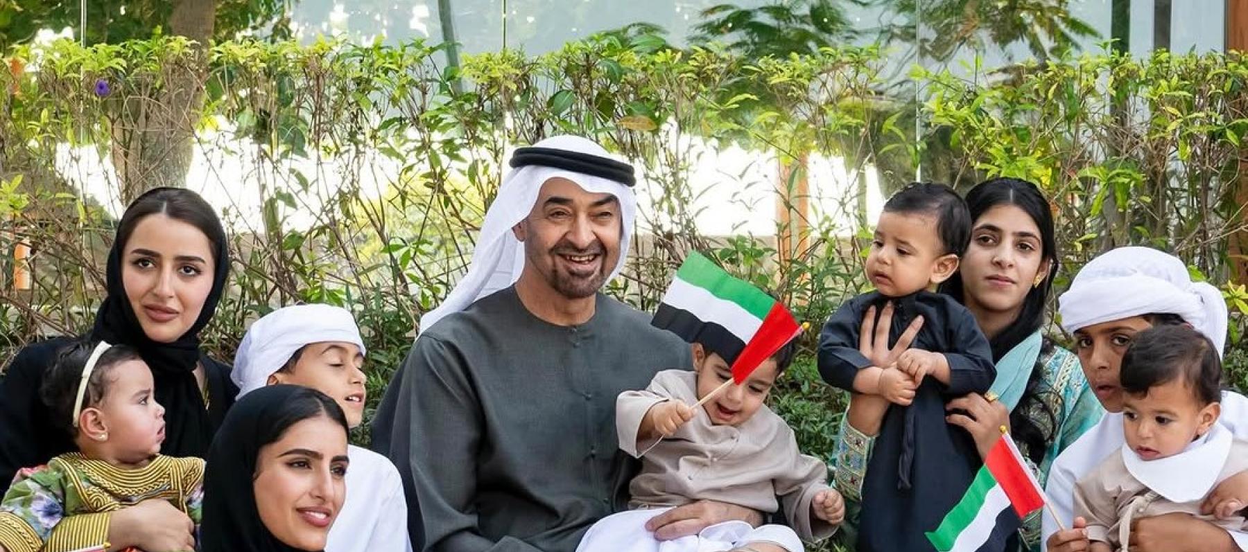 الشيخ محمد بن زايد في عيد الاتحاد الرابع والخمسين