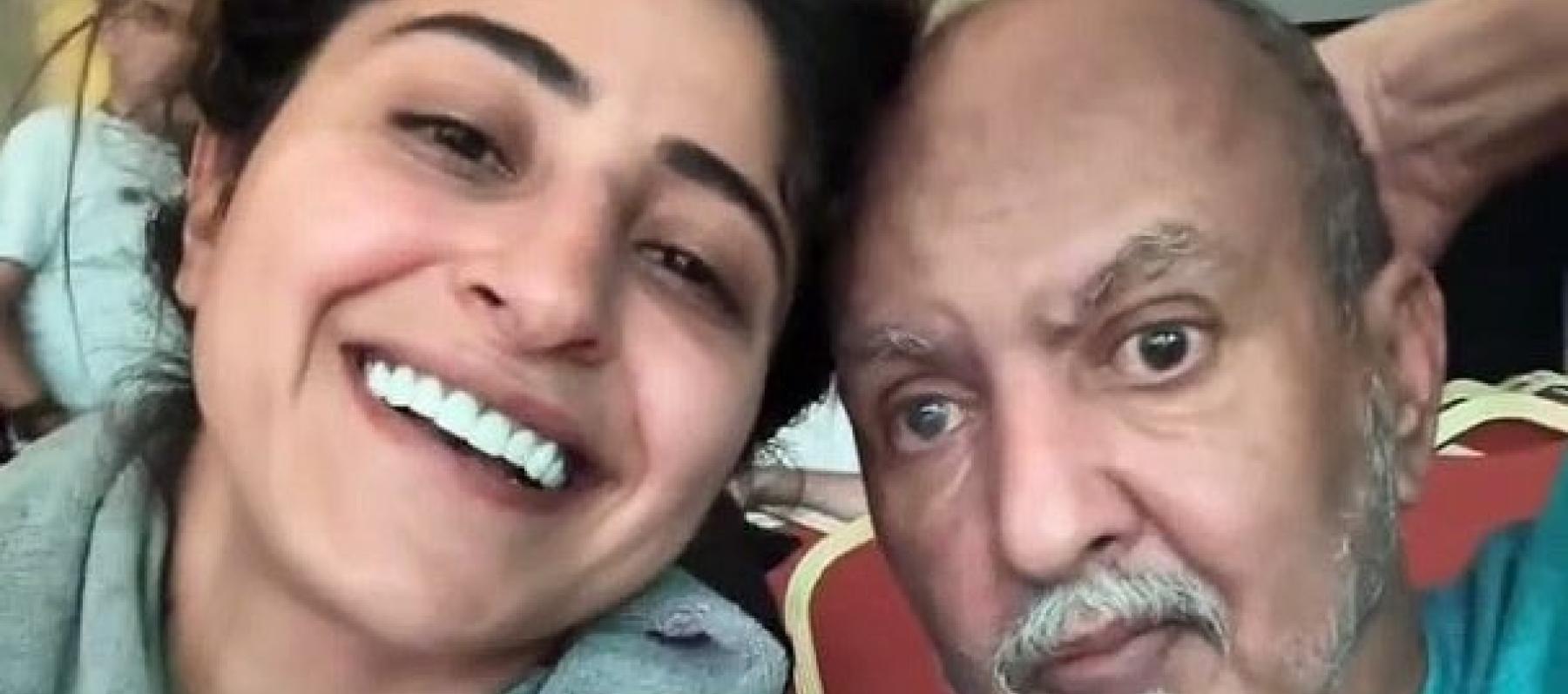 شجون الهاجري برفقة والدها الراحل - صورة من السوشيال ميديا