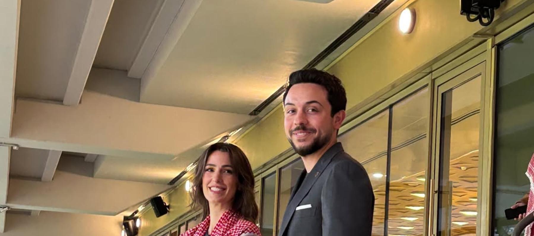 إطلالة الأميرة رجوة بالشماغ الأردني في نهائي كأس العرب 2025