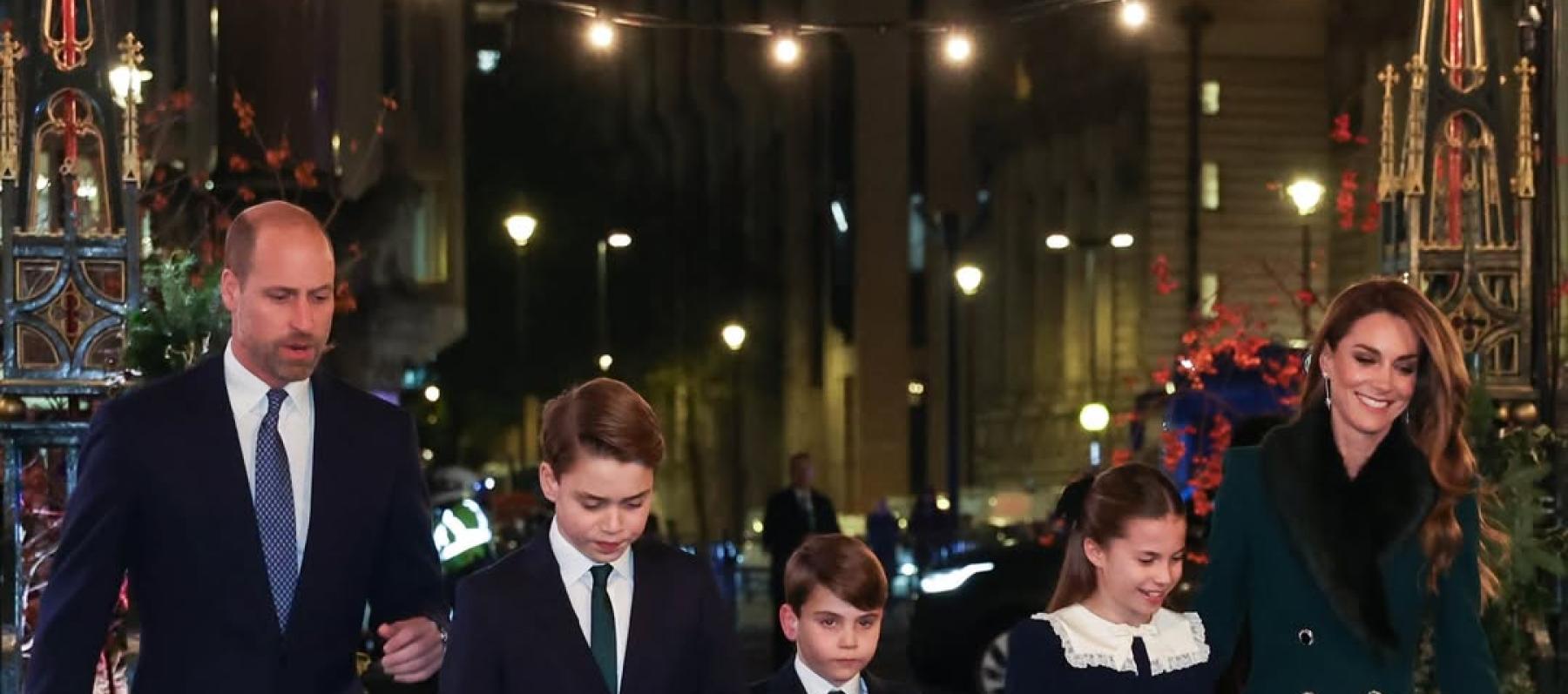 كيت ميدلتون - الأمير جورج - الأميرة شارلوت - الأمير لويس - الأمير هاري