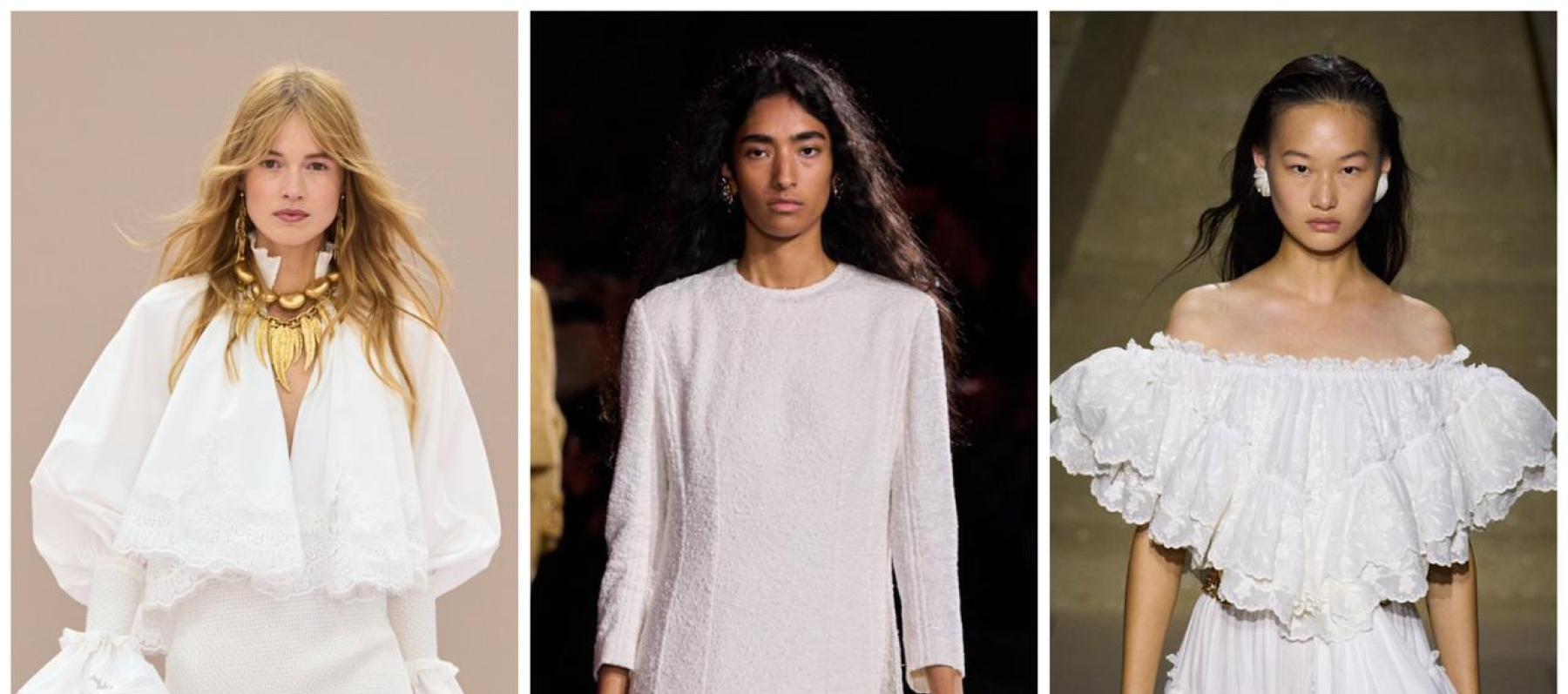 لون عام 2026: «Cloud Dancer» الأبيض الذي يعيد للعالم صفاءه - الصور من اليمين الى اليسار: كلوي، شانيل، زيمرمان
