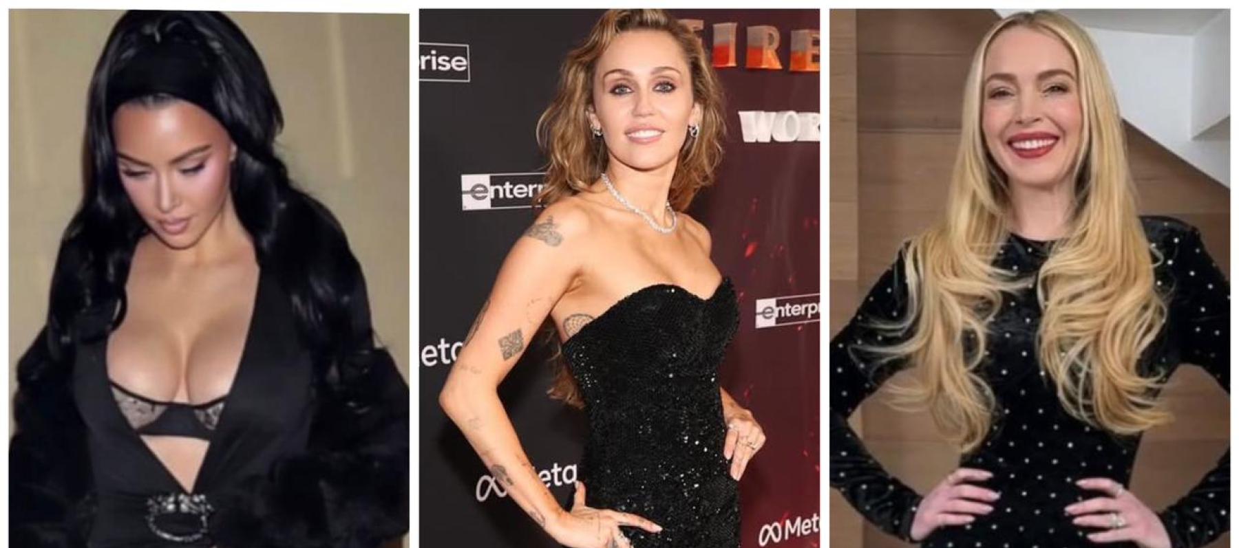 الفستان الأسود بأسلوب نجمات هوليوود لإطلالة رأس السنة