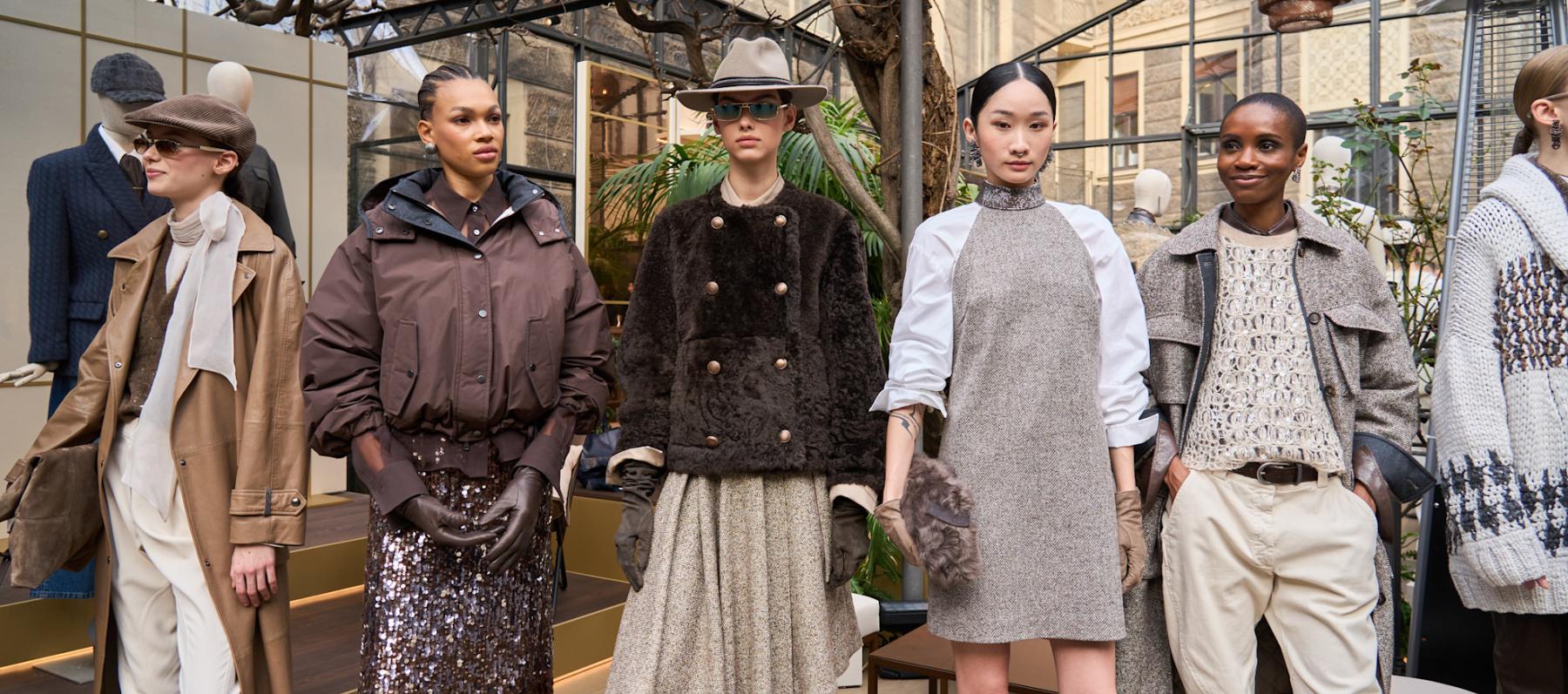 صيحات من منصات عروض الأزياء تليق بـ Gen Z - الصورة من برونيللو كوتشينيللي شتاء 2026 Brunello Cucinelli