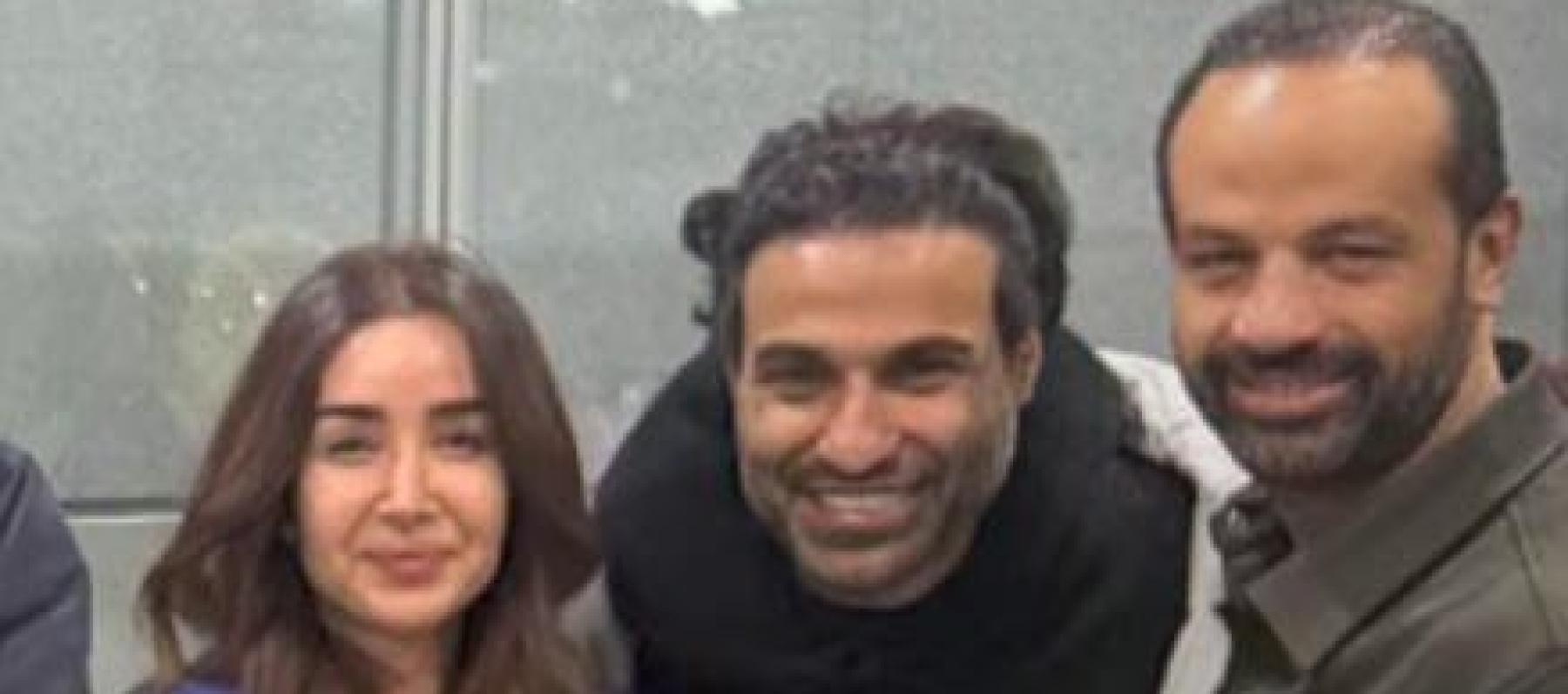 أحمد فهمي وهنا الزاهد بالمطار