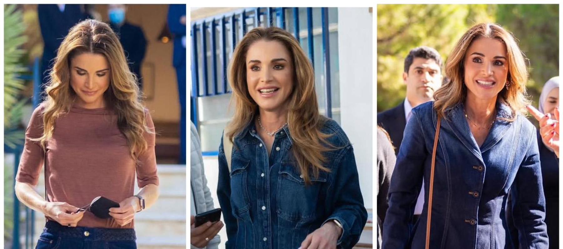 الملكة رانيا والدنيم… أناقة ملكية بروح عصرية - الصور من انستغرام الملكة رانيا 