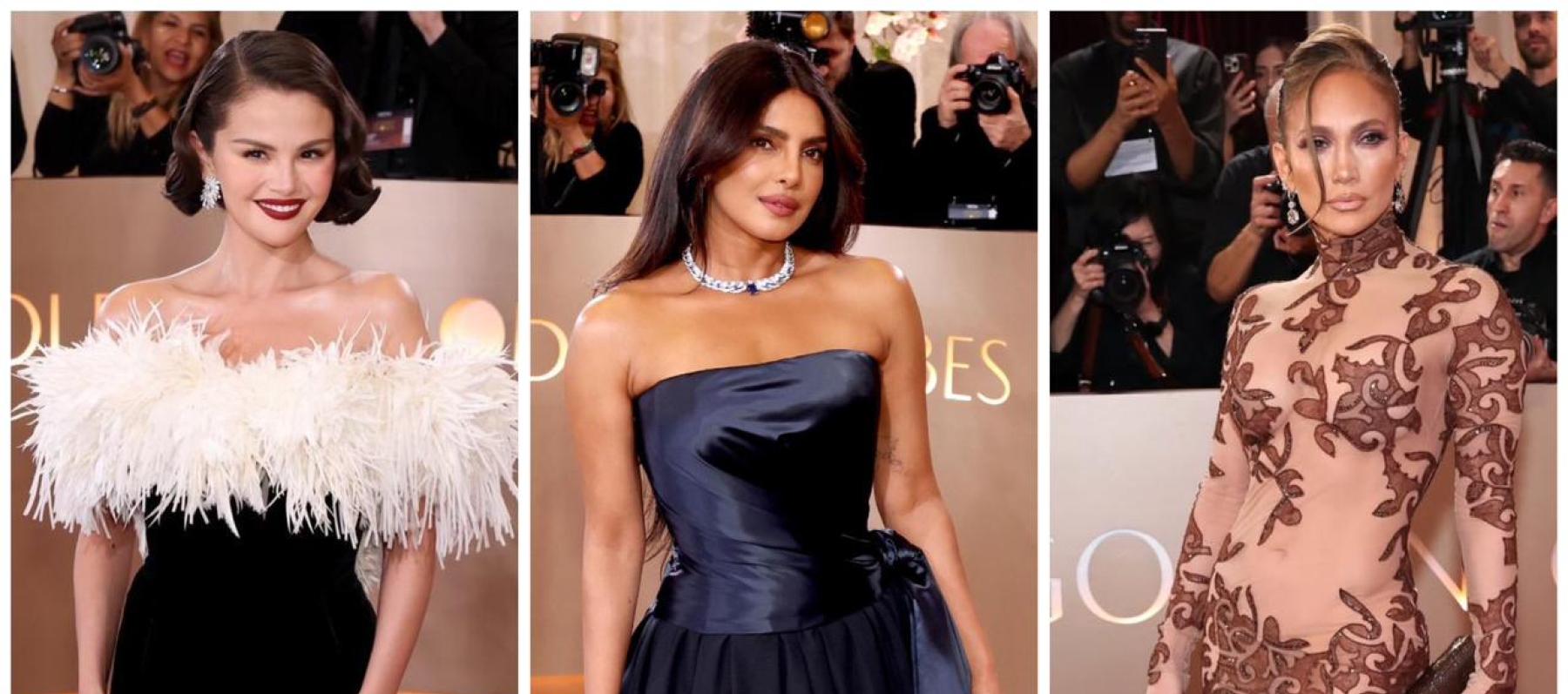 إطلالات النجمات بطابع هولييود قديم في حفل الغولدن غلوبس - الصور من إنستغرام النجمات 