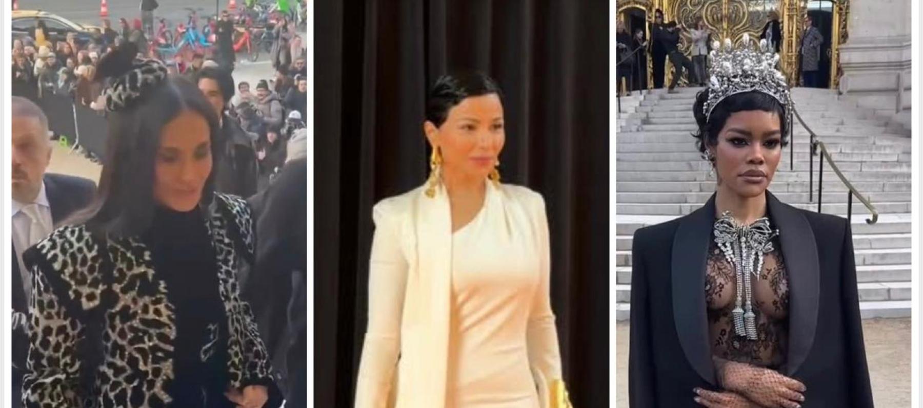 إطلالات النجمات في عرض سكياباريللي للأزياء الراقية ربيع 2026