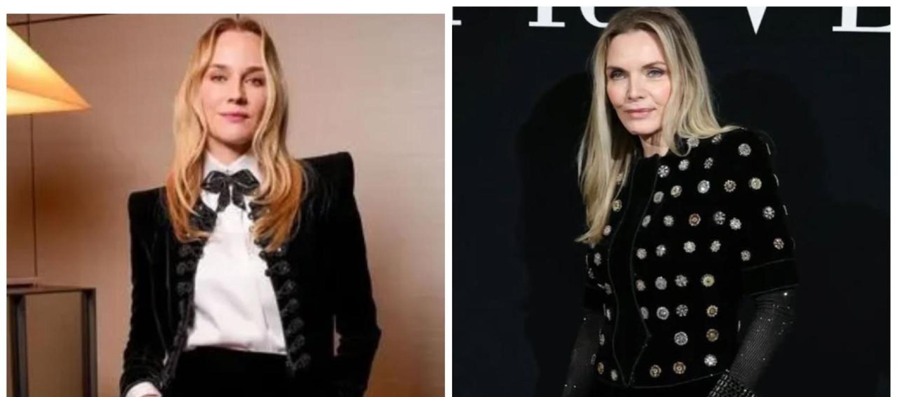 ديان كروغر، كيت هادسون وميشيل بفايفر في عرض Armani Privé