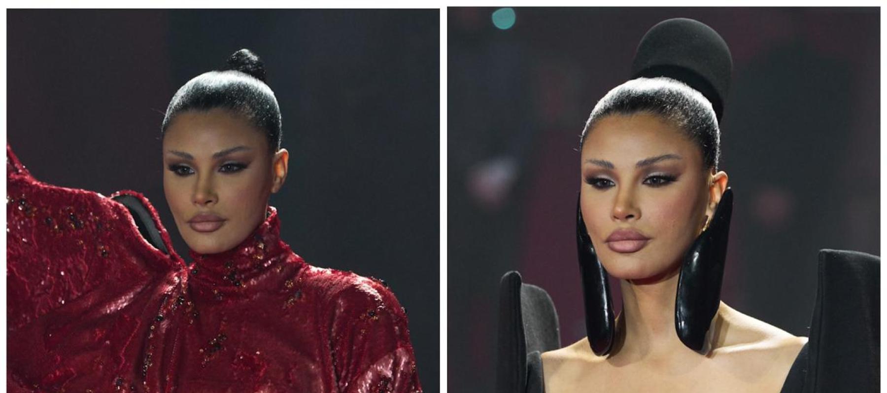 أميمة طالب بإطلالات Statement على منصة ستيفان رولان في باريس