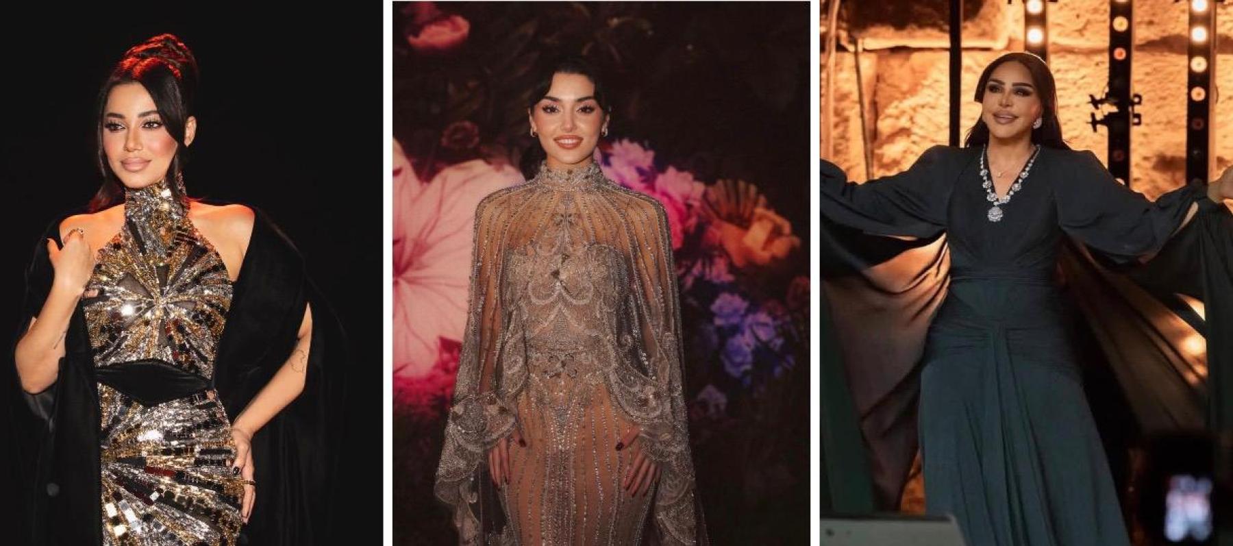 فساتين الكاب تتصدر إطلالات النجمات العربيات هذا الموسم