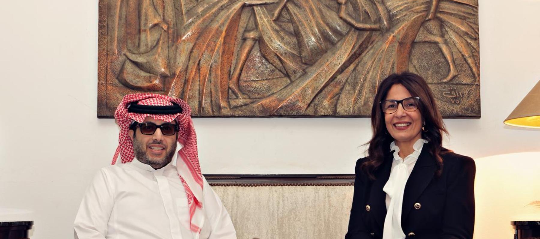 معالي المستشار تركي آل الشيخ ووزيرة الثقافة المصرية