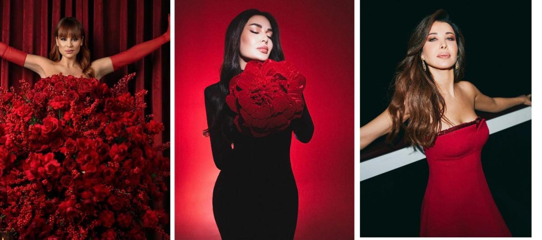 إطلالات النجمات في عيد الحب: سيرين عبد النور وكارول سماحة....- الصور من انستغرام النجمات