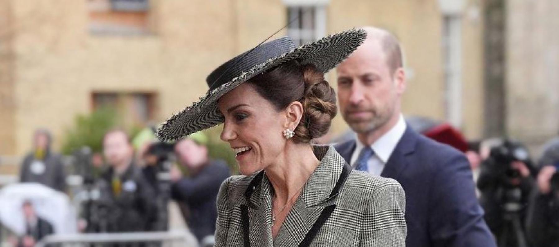 كيت ميدلتون تتألق بنمط Prince of Wales من Suzannah London