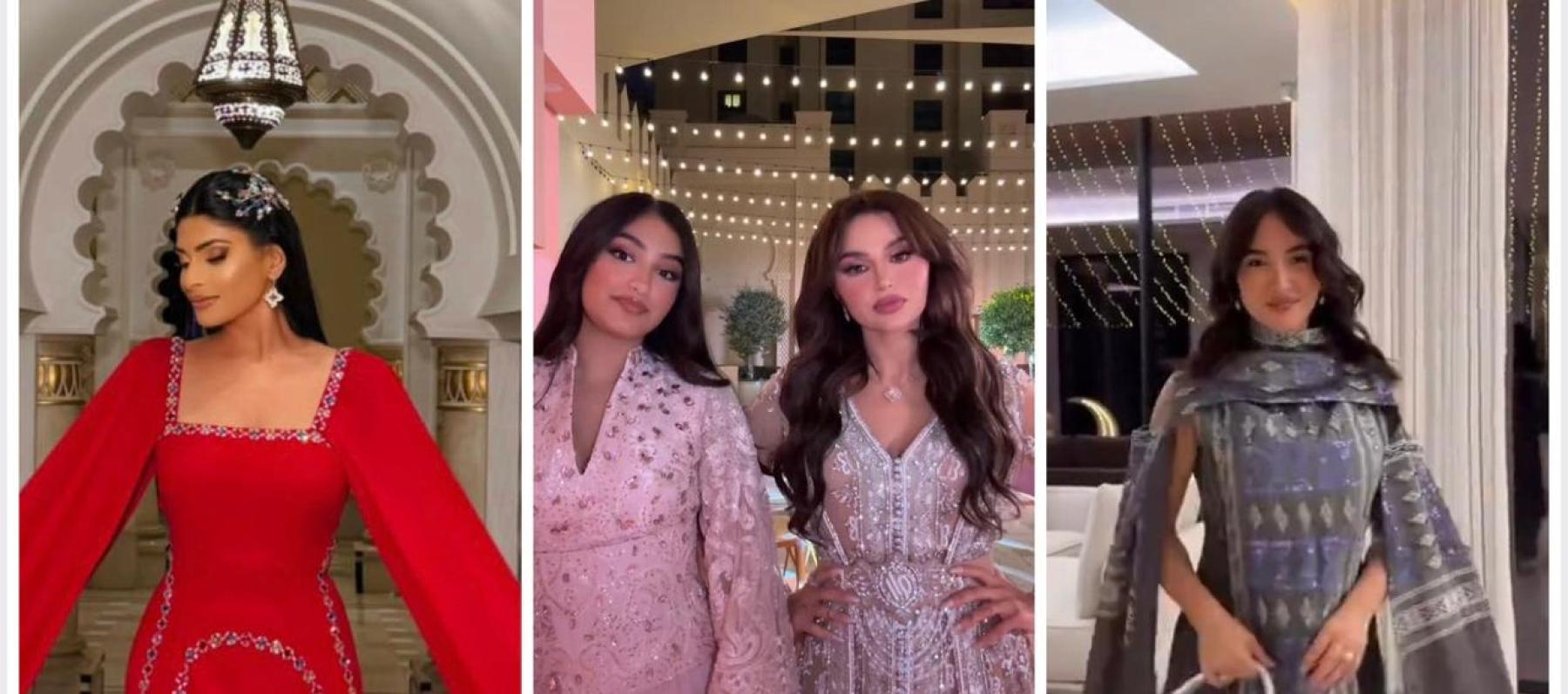 سحور نهى نبيل يجمع أبرز المؤثرات بإطلالات قفاطين فاخرة