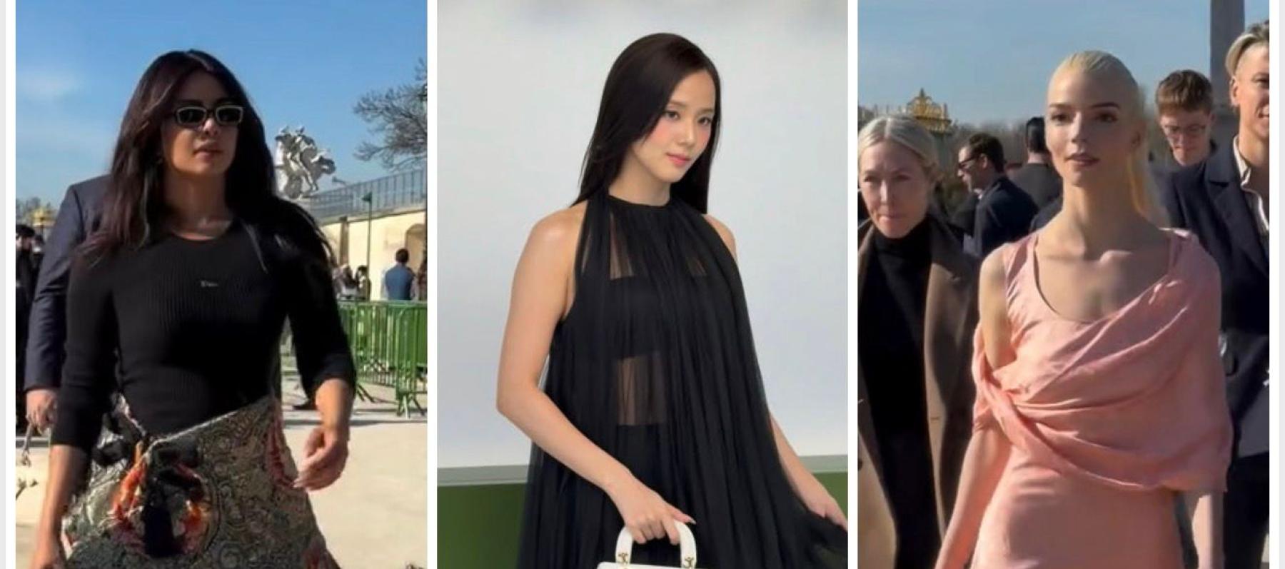 النجمات باطلالات من ديور في عرض العلامة لموسم خريف 2026 